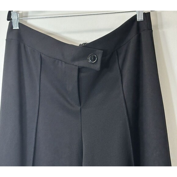 Fashion Nova Call It Even Wide Leg Dress Pants Black Size 2X Stylish Altered Hem - Picture 3 of 16